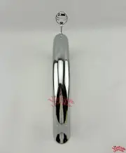VINTAGE LOWRIDER 20" FLARED FRONT BICYCLE CHROME FENDER W/LADY LOWRIDER LOLLIPOP