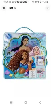 Disney Little Mermaid Soft Case Cosmetic Vanity Set For Girls