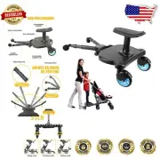 Universal Detachable Seat Stroller Board with PU Wheels for Comfort & Safety