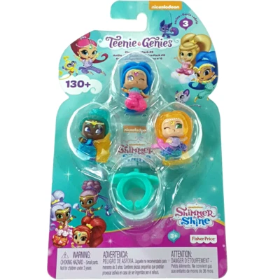 Teenie Genies Shimmer & Shine Magic Carpet RING PACK 6 Nickelodeon Series 3 NEW