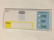 Vowel Sounds - Wipe & Write Learning Center Activity - 21 Laminated Cards