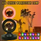 Sunset Light Lamp With Remote Control Lampu LED Rgb Usb Powered Mini Projector