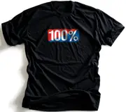 100 Percent Old School, t-shirt , color: Black/White/Blue/Red , size: S