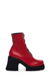 [Lamoda] In Opposition Combat Boots- Red