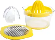 4-In-1 Citrus Juicer and Zester, Multifunctional Kitchen Gadget, Dishwasher Safe