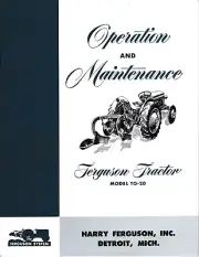 Ferguson TO-20 Tractor Operator's Manual