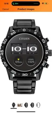 Citizen CZsmart Watch WIth Google OS By Google And step counting capability