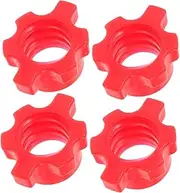 MOTHNUR 4pcs Nut Accessories Dumbbell Screw Clip Barbell Fixing Nut Barbell Collar Clips Fitness Equipment Screw Nut Barbell Clamp Dumbbell Fixing Nut Barbell Screw Clip Dumbbell Bar Nut