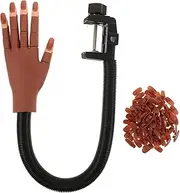 FOMIYES Practice Manicure Hand Nail Art Training Tool Hand Model Movable Joints for Acrylic Nails