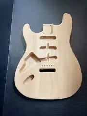 left hand Stratocaster stile alder Body | Unfinished | CNC Made