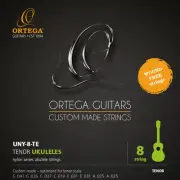 Ortega Guitars Custom Made 8-String Tenor Ukulele Set - Nylon Series (UNY-8-TE)