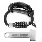 LOCKFORCE Ant-Itheft A Combination For Helmet Lockness Bike Atv Scooter