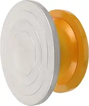 NUOBESTY Sturdy Plastic Steel Clay Turntable 360 Degree Rotating Pottery Tool Smooth Swivel Plate for Craft Work
