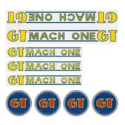 GT - 1984-85 Mach One - Clear - decal set - Old school bmx