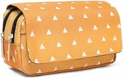 TWSTIV Anime Kamado Tanjirou Nezuko Cosplay Pencil Case Pencil Pouch Holder Pencil Box Stationery Bag Large Capacity with Zipper, 6.agatsuma Zenitsu, Box