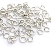 50 Pcs Antique Silver Plated Brass Strong jumpring ,Findings (5 mm)