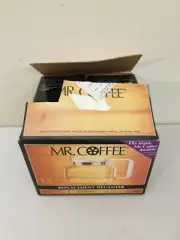 Mr Coffee Replacement Decanter Pot 12 Cup White PD12 Open Box Fits Others FLORAL