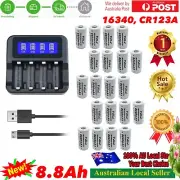 20x RCR123A 3.7V 16340 Battery For Arlo HD Camera And Reolink Argus cr123a + CHR