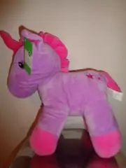 Unicorn Purple Hot Pink Stars Plush 11" Stuffed Animal Publix Supermarket NEW