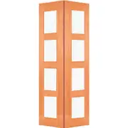 Woodcraft 2040 x 820 x 40mm Internal Bifold Door F84GL Clear Glass