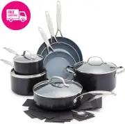 Valencia Pro 11-Piece Ceramic Nonstick Cookware Set, PFAS-Free, Induction Safe
