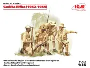 Model Soldati Model Kit Dioramas ICM Gurkha Rifles 1944 4 Figures Kit 1:3 5