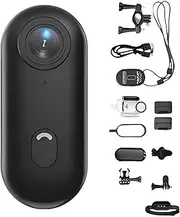 Gosnap - Go Snap Camera,Wearable Mini Gosnap Body Camera with 360° Rotation Spring Clip,HD 1080p/4k Gosnap,for Cycling,Travel,Pets (Black,4K)