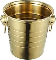 Cabilock 1PC Stainless Steel Ice Bucket Ktv Party Beverage Cooler Scratch Resistant Design for and Beer Easy to Clean for Gatherings