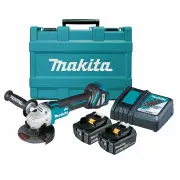 Makita DGA511RTE - 18V Brushless 125mm (5") Slide Switch Angle Grinder Kit (2 x 5.0Ah)