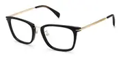 David Beckham DB 7060/F Asian Fit 2M2 Men's Glasses Black Size 53 - Private Health Rebate - Blue Light Block Available