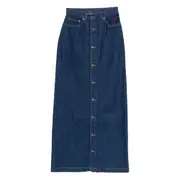 [Fiorucci] Fiorucci Button-front Denim Skirt 25 US BLUE