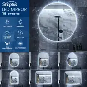 Simplus LED Bathroom Mirror Makeup Wall Mount Stand Vanity Mirrors Light Decor