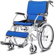 Lightweight Portable Travel Wheelchair, a Small Collapsible Aluminum trolleys Elderly Wheelchair Lightweight Ferry,Portable