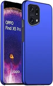 OPPO Find X5 Pro Case Ultra Slim Thin Armour Hard Case Matte Rubberized Cover For OPPO Find X5 Pro (Blue)