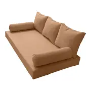 |COVER ONLY| Style 3 Twin Piped Trim Daybed Mattress Bolster Pillow Covers AD104