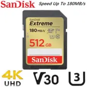 Sandisk Extreme SD Card 512GB Memory Card DSLR 4K UHD Video Camera SDSDXVV-512G