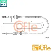 CLUTCH CABLE 92.11.2255 FOR CITROËN C1 PEUGEOT 107 TOYOTA AYGO/Hatchback/Van C1