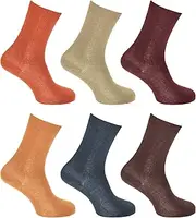 [Generic] Ladies/Womens Thermal Viloft Non Elastic Boot Socks (Pack Of 6)