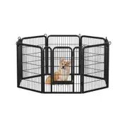 8 Panels Steel Dog Playpen