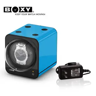 【BOXY】藍色手錶旋轉盒 自由堆疊 方便實用（含變壓器組合）JW001 現代鐘錶