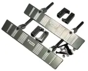 NHX RC Metal Left & Right Foot Board - Titanium Color: Axial SCX10II
