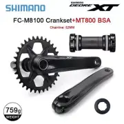 OE Shimano Deore XT FC-M8100 Crankset Hollowtech II Boost bottom bracket MT800
