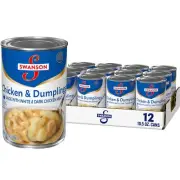 Swanson Canned Chicken and Dumplings With White and Dark Chicken Meat, 10.5 O...