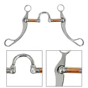 Horse Snaffle Bit Harness Stallion Training Bit for Performance Equestrian