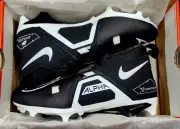 Nike Alpha Menace Pro 3 Football Cleats Sz 12 Black/White NIB CT6649-001