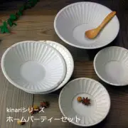 Mashiko-yaki Kinari Morning Glory Bowl Set by Wakasama Ceramic Art: From Japan