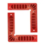 2pcs Positioning Squares Right Angle Clamp 150x150mm 90 Degree Corner Clamp, Red