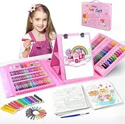 Kids Drawing Set 230 Pcs Art Set for Kids with Painting Cards,Coloring Painting Sets for Children,Art Supplies for Artists Teens Girls Boys
