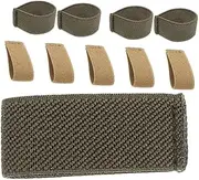 GANAZONO 10pcs Canvas Belt Holders for Bag Elastic Belt Loops Clip Wide Loop Connectors for Luggage Strap