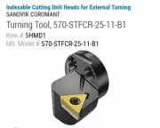 NEW SANDVIK CoroTurn 107 HEAD 570-STFCR-25-11-B1